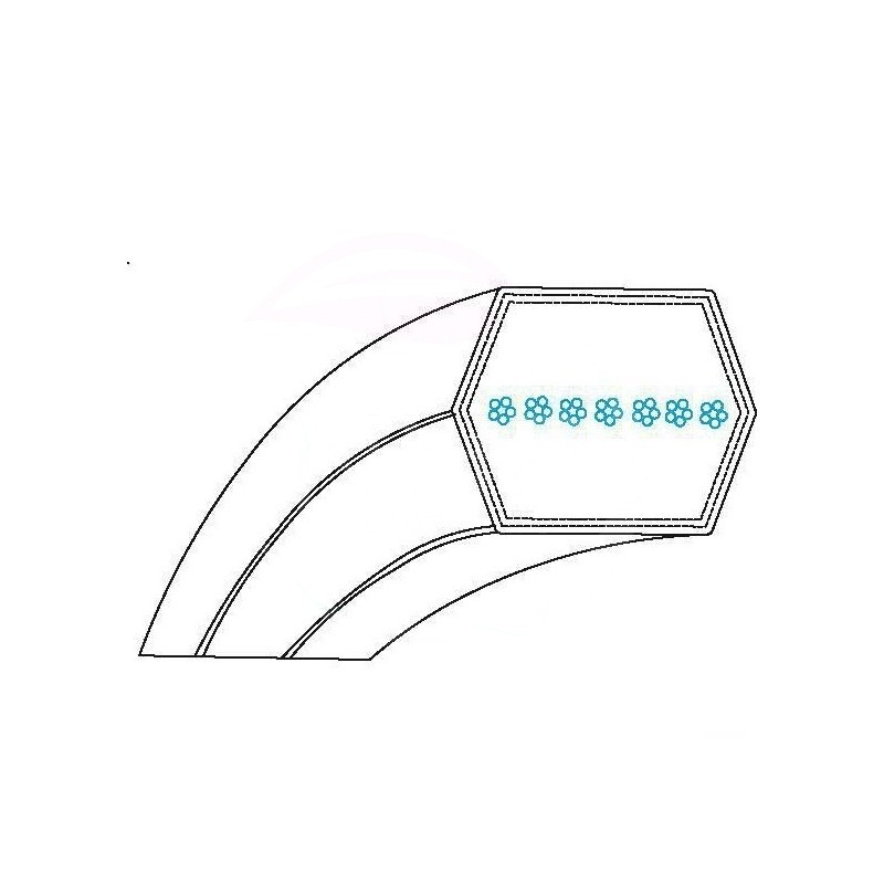 COURROIE HEXAGONALE AA121