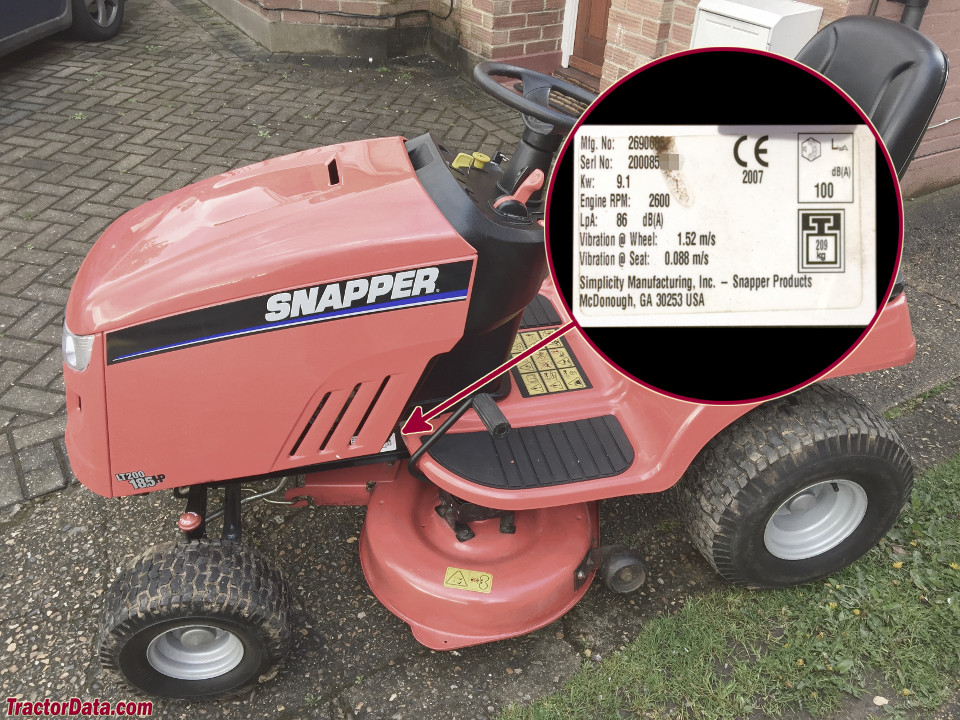 Snapper SNELT20 112 LT20440