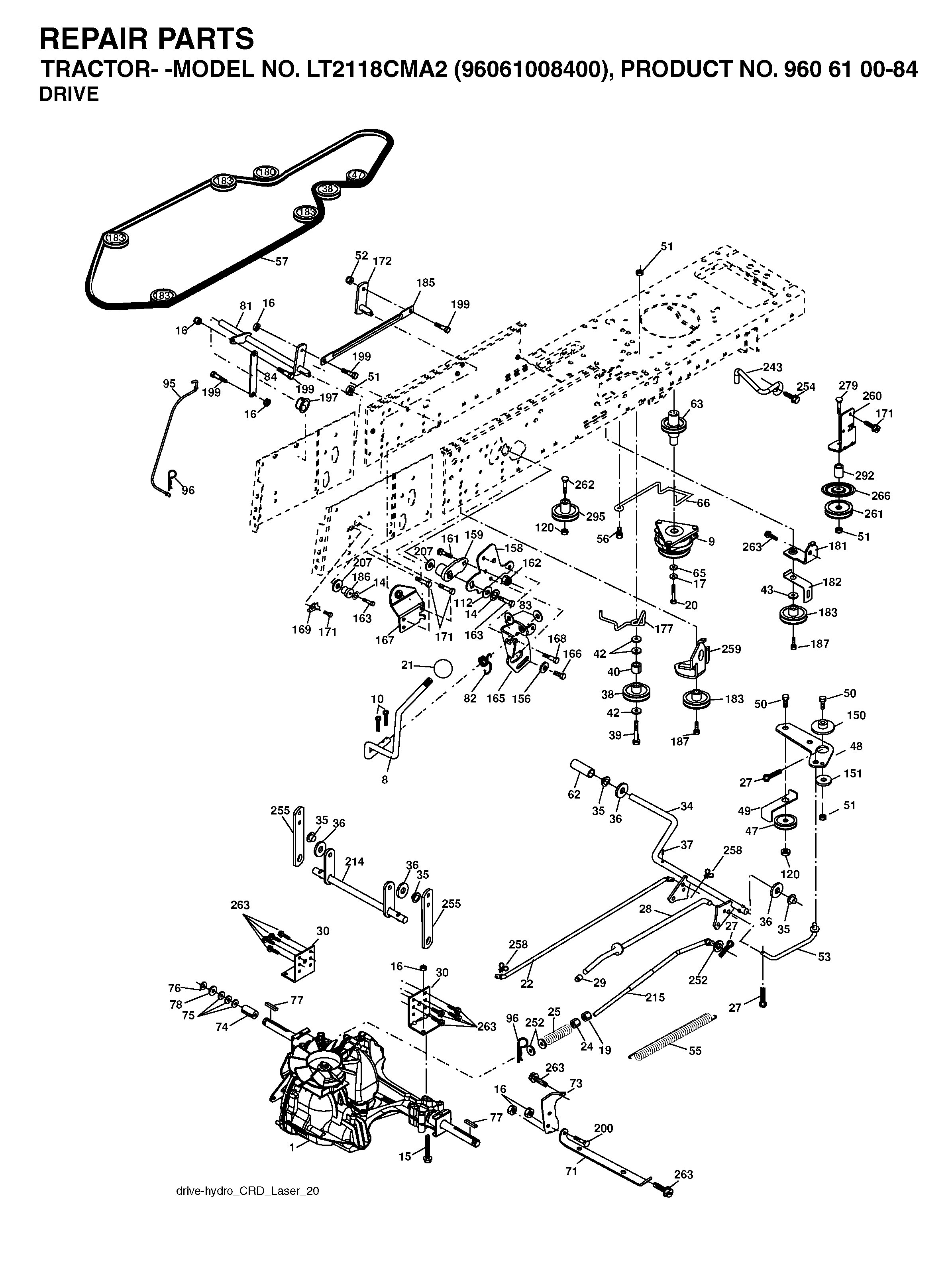 Jonsered LT2118-CMA2-96061008400-2006-01