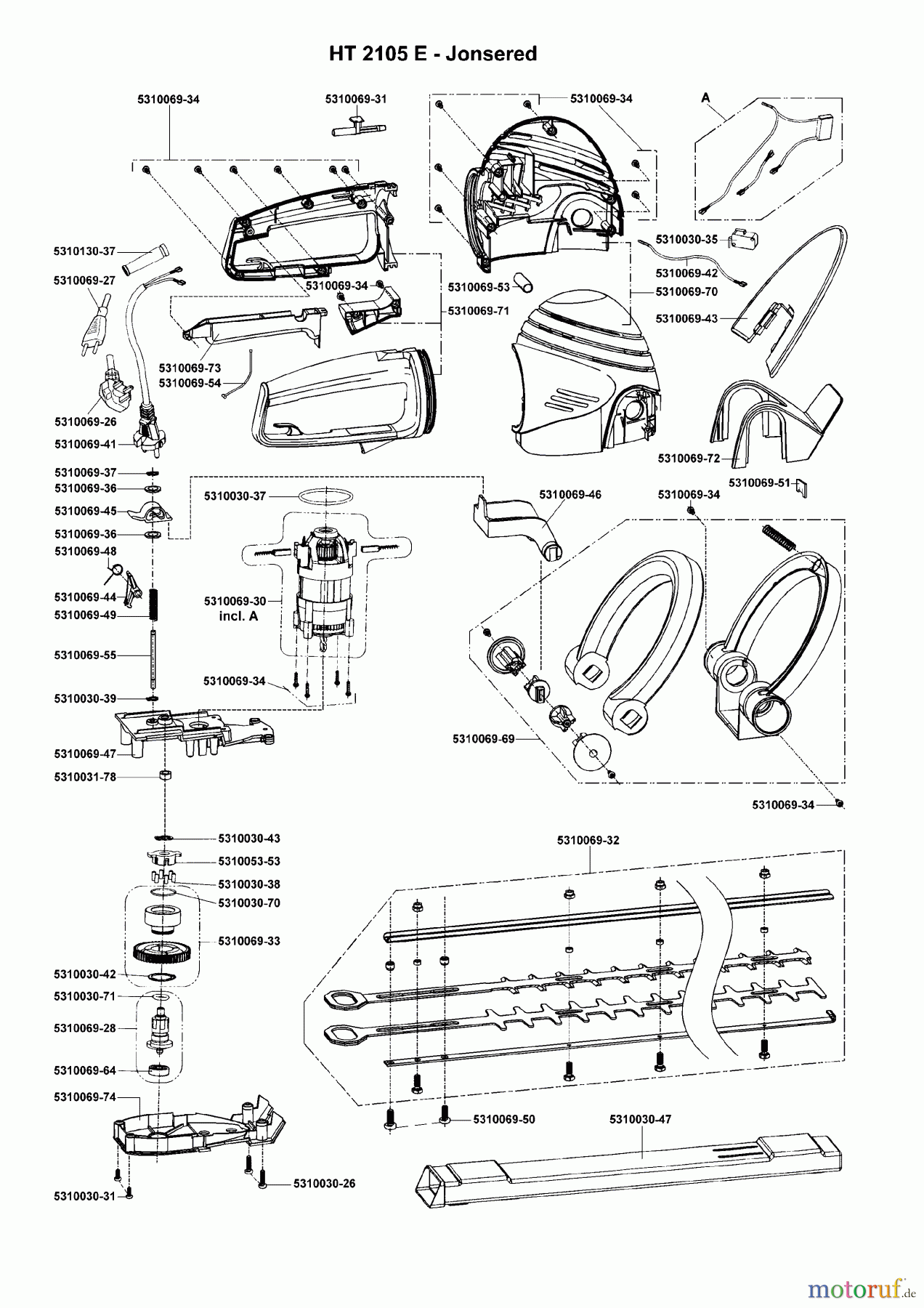 Jonsered HT2105E-2003-01