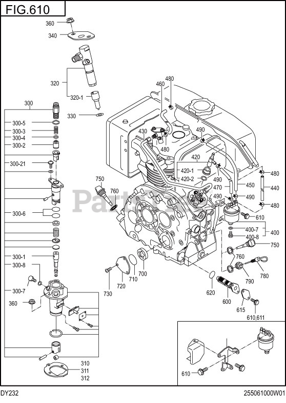 Subaru Robin DY232DS2850 DY23 2