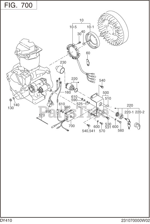 Subaru Robin DY410D83220 DY41