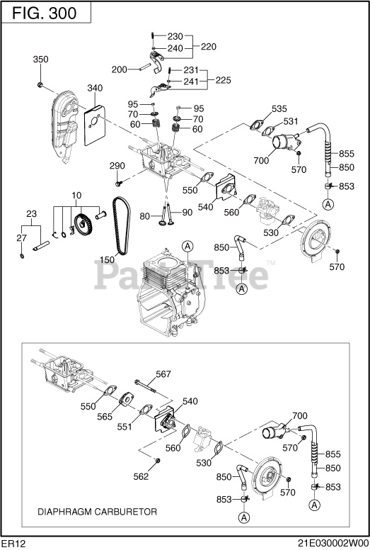 Subaru Robin ER120D45000 ER12