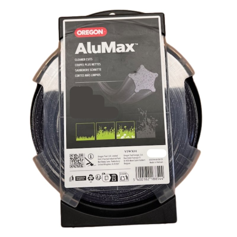 FIL NYLON ETOILE OREGON ALUMAX POUR DEBROUSSAILLEUSE - DIAMETRE 3.3MM - LONGUEUR 200M - 106361E