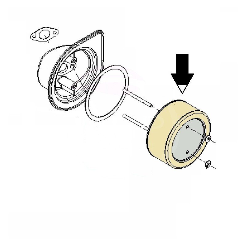 FILTRE A AIR MOTEUR TRIUNFO MT80 - 7100MT8010007