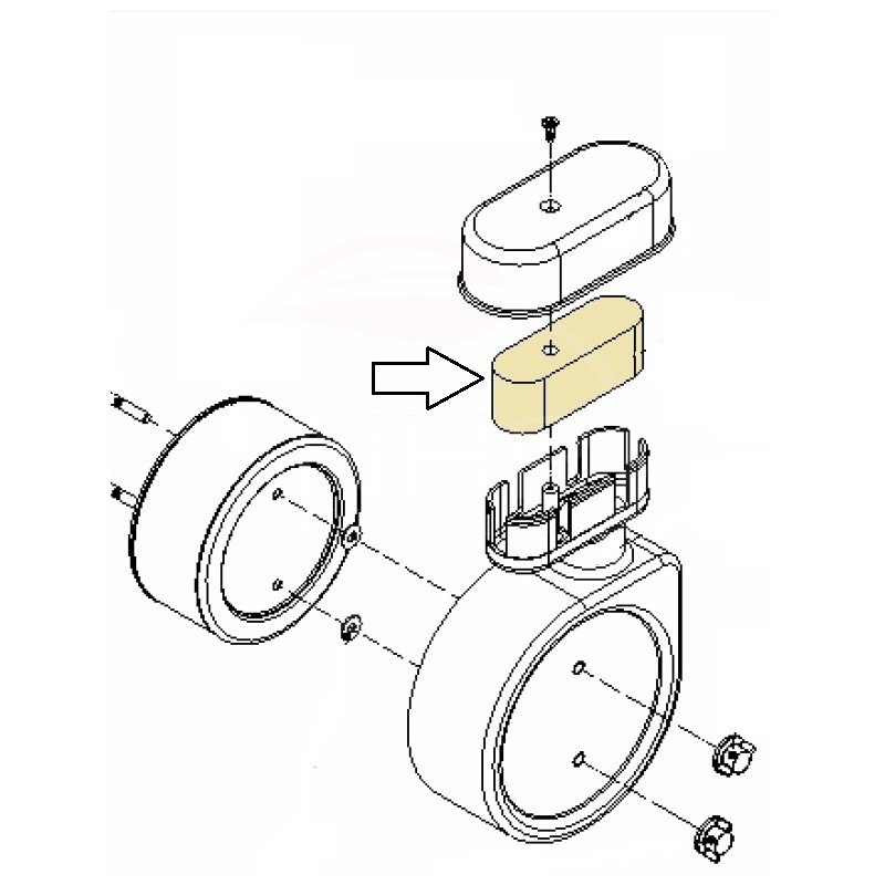 PRE FILTRE A AIR MOTEUR TRIUNFO MT80 - 7100MT8010009