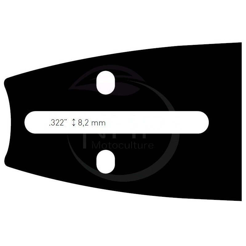 GUIDE CHAINE TRONCONNEUSE ECHO CS5000 - CS5100 - CS5500 - CS5501 - 38CM - .325 - .058 -  1,5MM - 64 MAILLONS