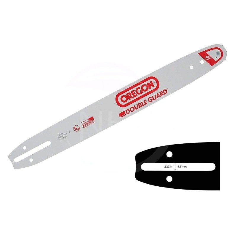 GUIDE TRONCONNEUSE OREGON 144MLEA041 - BOSH AKE35 - 35 CM -  3/8LP - 1.1MM - 52 MAILLONS