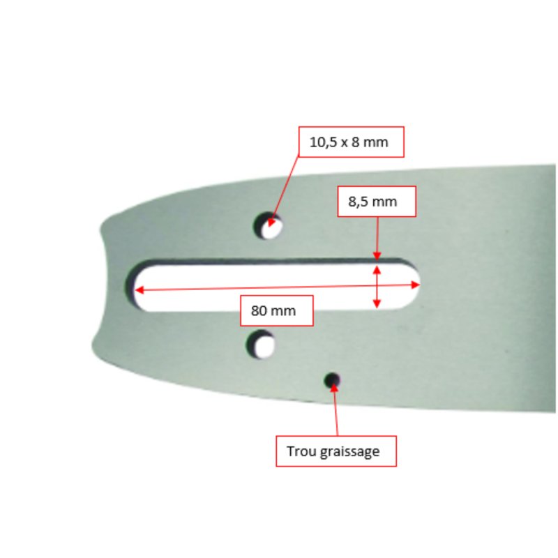 GUIDE TRONCONNEUSE SUGI HARA BM3T-8J40 - 40 CM - 325 - 66 MAILLONS