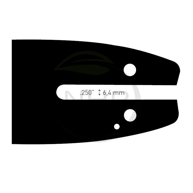 GUIDE CHAINE TRONCONNEUSE - ELAGUEUSE - 25CM - 10" - 3/8LP - 0.50 - 1.3MM - 39 MAILLONS - 39 ENTRAINEURS
