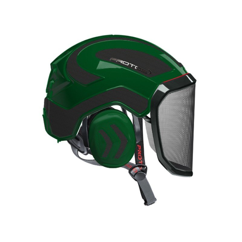 CASQUE DE PROTECTION INTEGRAL ARBORISTE - TRONCONNAGE - ELAGAGE - OLIVE
