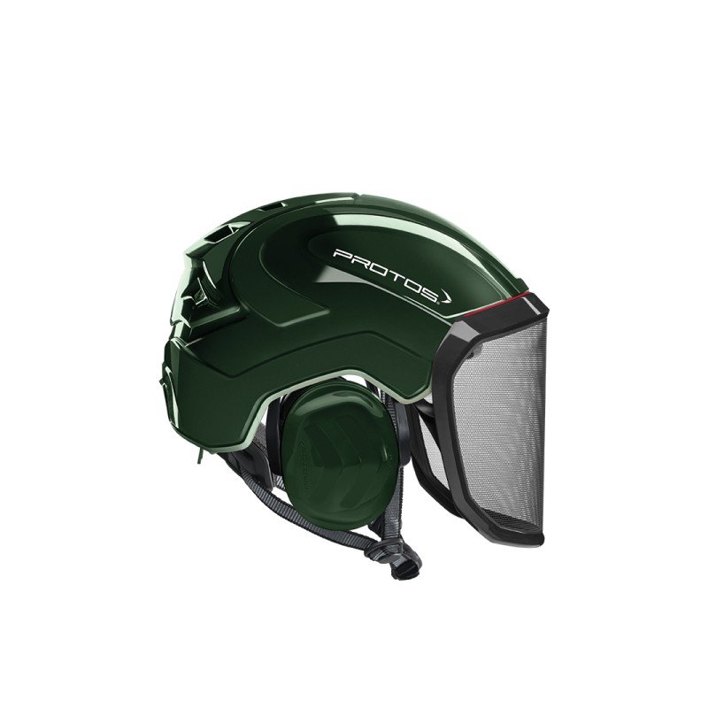 CASQUE DE PROTECTION INTEGRAL ARBORISTE - TRONCONNAGE - ELAGAGE - OLIVE