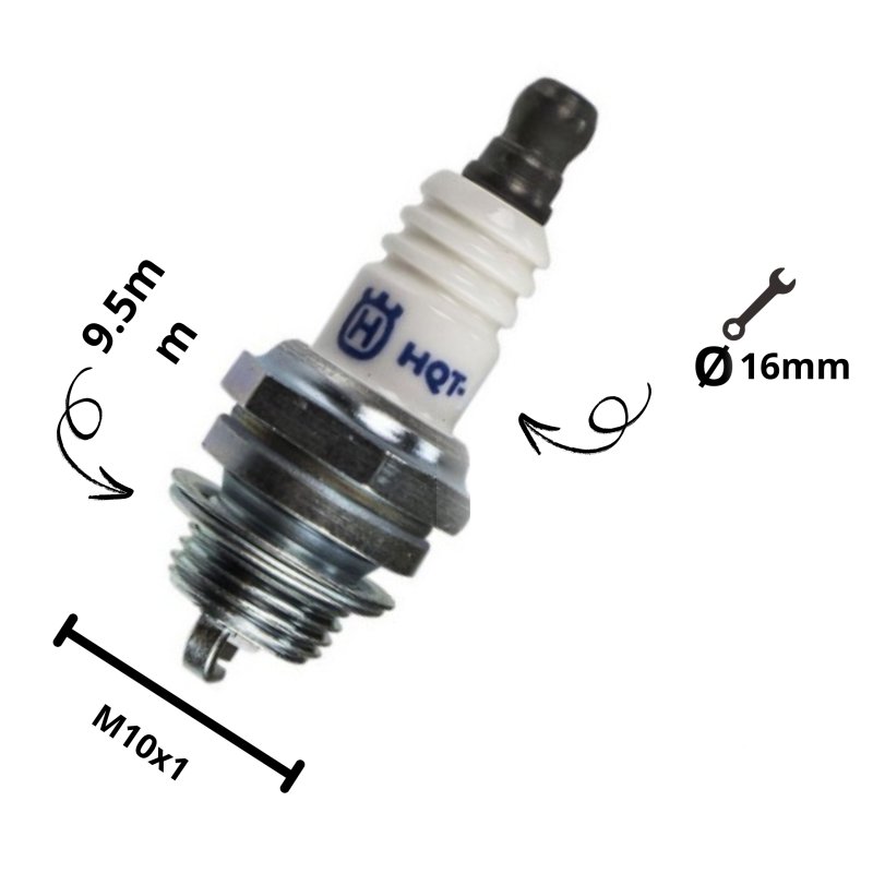 BOUGIE HUSQVARNA - HQT-4 - 590 71 02-01 - 590710201 - 5907102-01