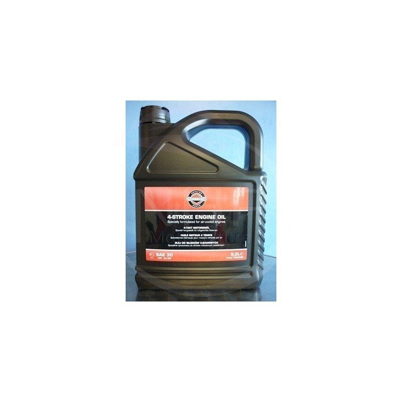 BIDON HUILE MOTEUR 4 TEMPS SAE30, BRIGGS ET STRATTON - 5 LITRES