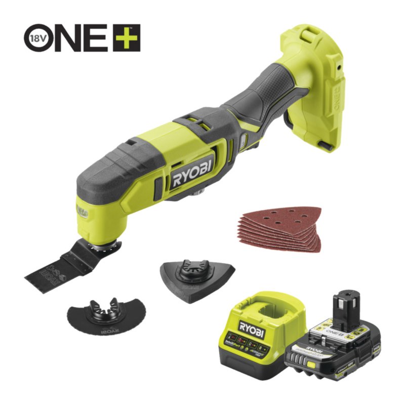 OUTILS MULTIFONCTIONS - BATTERIE 2.0AH ET CHARGEUR 2.0A - RYOBI - RMT18-1C20GF