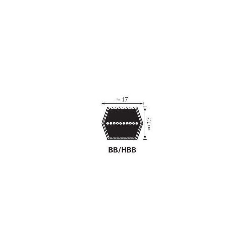 COURROIE DE COUPE AUTOPORTEE JOHN DEERE M163989 - M143888 - X740 - 48"