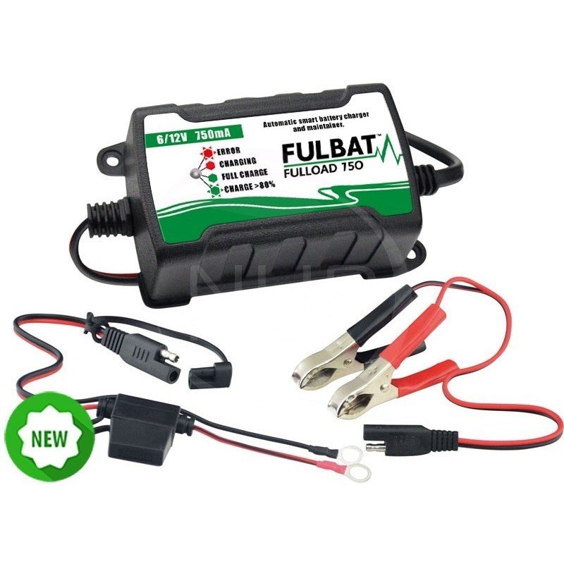 CHARGEUR BATTERIE 12V - 750MA - 0.75AH - FULBAT - FULLOAD 750